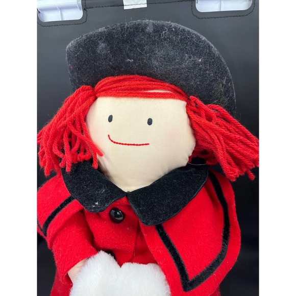 Vintage Madeline Christmas rag Doll, Eden, storybook theme doll, plush - Picture 3 of 7